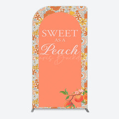Lofaris Dense Daisy Floral Sweet As A Peach Arch Backdrop