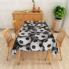 Lofaris Dense Football Print Sport Rectangular Tablecloth