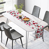 Lofaris Dense Hearts Romantic Valentines Day Table Runner