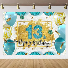 Lofaris Diamond 13th Birthday Backdrop,Glitter Party Decor Sparkling Teen Celebration Background