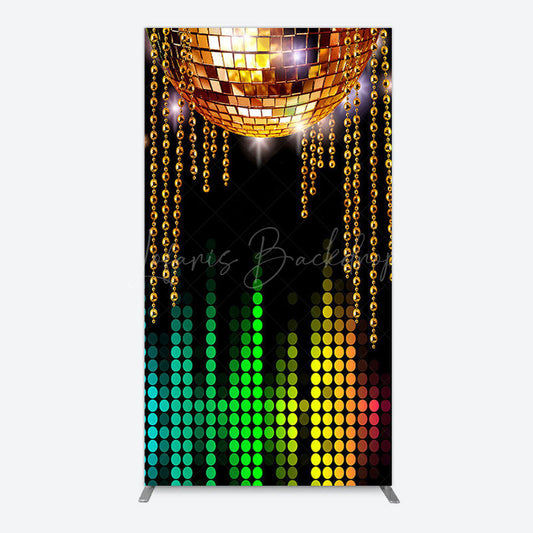 Lofaris Disco Ball Dance Party Bokeh Retro Rectangle Backdrop