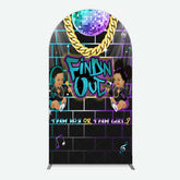 Lofaris Disco Sparkle Findn Out Gender Reveal Arch Backdrop