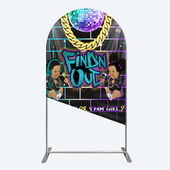 Lofaris Disco Sparkle Findn Out Gender Reveal Arch Backdrop