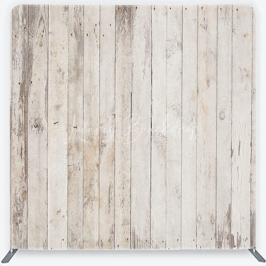 Lofaris Distressed Whitewashed Wood Plank Square Double-Sided Backdrop Rustic Farmhouse Style Photography Background