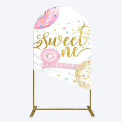 Lofaris Donuts Candyland Sweet One Birthday Arch Backdrop