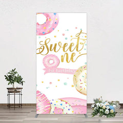 Lofaris Donuts Candyland Sweet One Birthday Rectangle Backdrop