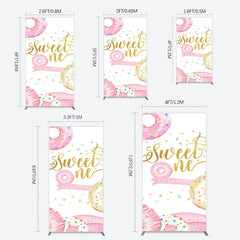 Lofaris Donuts Candyland Sweet One Birthday Rectangle Backdrop