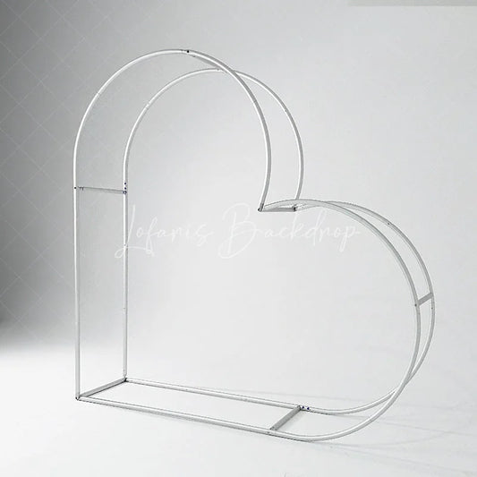 Lofaris Double Layer Side Heart Lying Stand for Party Decor Backdrop Wedding Scene Birthday