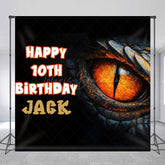 Lofaris Dragon Eye Scales Custom Name 10th Birthday Backdrop