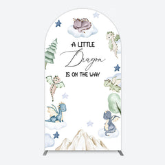 Lofaris Dragon On The Way Baby Shower Arch Backdrop