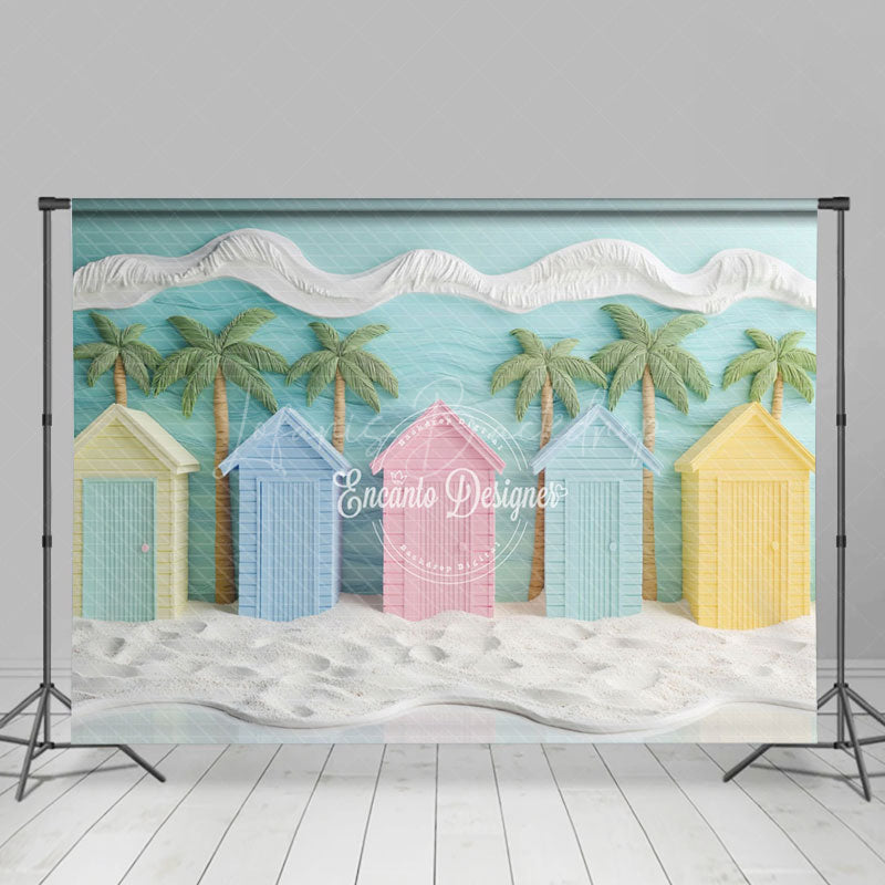 Lofaris Dreamy Beach Hut Scene Summer Vibe Vacation Backdrop