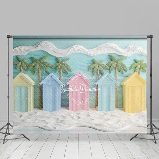 Lofaris Dreamy Beach Hut Scene Summer Vibe Vacation Backdrop