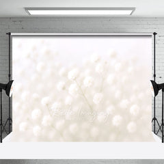 Lofaris Dreamy Floral And White Bokeh Photography Backdrop