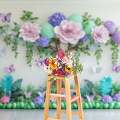 Lofaris Dreamy Floral Willow Nature Spring Photo Backdrop