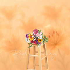 Lofaris Dreamy Floral Yellow Lily Vibe Photography Backdrop
