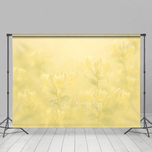 Lofaris Dreamy Floral Yellow Paintings Photography Backdrop