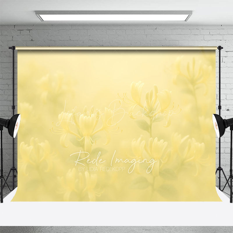 Lofaris Dreamy Floral Yellow Paintings Photography Backdrop