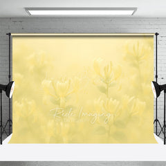Lofaris Dreamy Floral Yellow Paintings Photography Backdrop