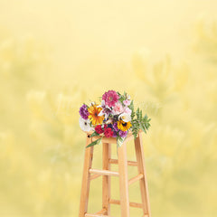 Lofaris Dreamy Floral Yellow Paintings Photography Backdrop