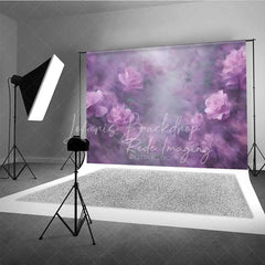 Lofaris Dreamy Lilac Rose Photography Backdrop Soft Purple Flowers Fine Art Background Romantic Wedding Photo Prop