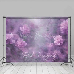 Lofaris Dreamy Lilac Rose Photography Backdrop Soft Purple Flowers Fine Art Background Romantic Wedding Photo Prop
