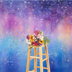 Lofaris Dreamy Purple Pink Blue Abstract Watercolor Photography Backdrop Colorful Splatter Art for Studio Portrait