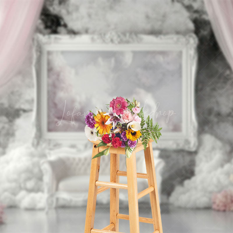 Lofaris Dreamy Romantic Pink Royal Wedding Photo Backdrop