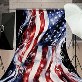Lofaris Dripping American Flag Independence Day Sweep Backdrop