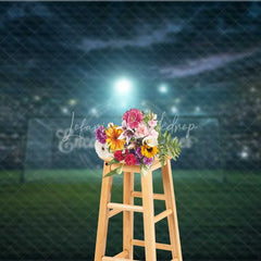 Lofaris Dynamic Soccer Field Goal Night Game Backdrop Sports Theme Party Photography Background for Event