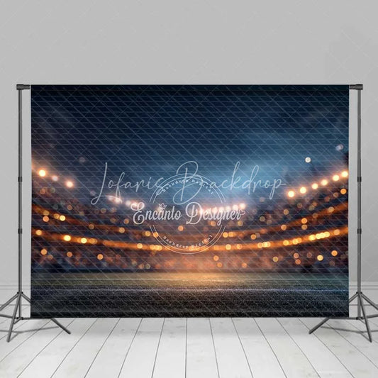 Lofaris Dynamic Sports Stadium Night Lights Backdrop Energetic Field Photography Event Party Decor