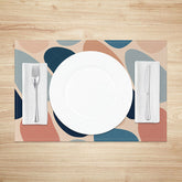 Lofaris Earth Tone Pebble Placemats Set of 4 Realistic Stone Print for Rustic and Natural Kitchen Dining Decor