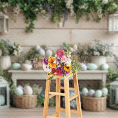 Lofaris Easter Celebration Table Flowers Festive Backdrop