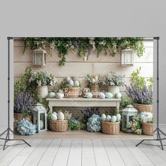 Lofaris Easter Celebration Table Flowers Festive Backdrop