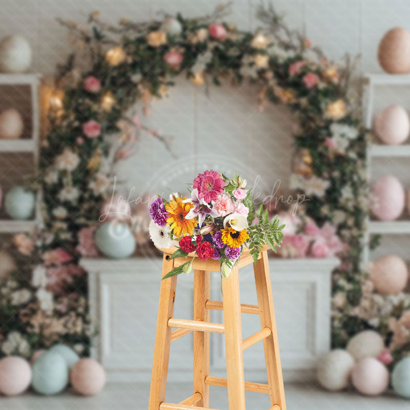 Lofaris Easter Festival Decorative Eggs Display Backdrop