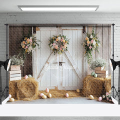 Lofaris Eggs Floral Doorway Rustic Elegant Festival Backdrop