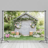 Lofaris Eggs Floral Garden Grey Cottage Vibrant Backdrop