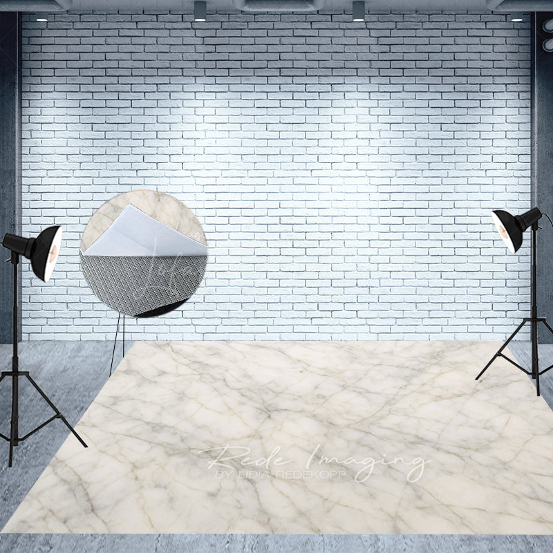 Lofaris Elegant Abstract Marble Photo Fabric Floor Backdrop