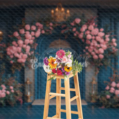 Lofaris Elegant And Floral Arch Door Sweet Wedding Backdrop