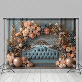 Lofaris Elegant And Floral Sweet Headboard Wedding Backdrop