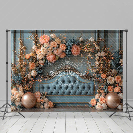 Lofaris Elegant And Floral Sweet Headboard Wedding Backdrop