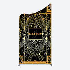 Lofaris Elegant Black Gold Gatsby Birthday Arch Backdrop