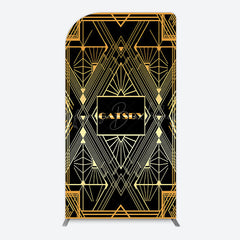 Lofaris Elegant Black Gold Gatsby Birthday Arch Backdrop