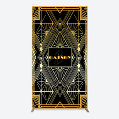 Lofaris Elegant Black Gold Gatsby Birthday Arch Backdrop