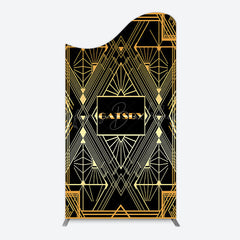 Lofaris Elegant Black Gold Gatsby Birthday Arch Backdrop