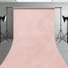 Lofaris Elegant Blush Pink Textured Sweep Backdrop Soft Aesthetic Plaster Wall Photography Background for Portraits
