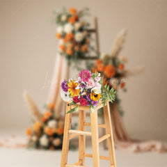 Lofaris Elegant Boho Floral Fresh Sweet Wedding Backdrop