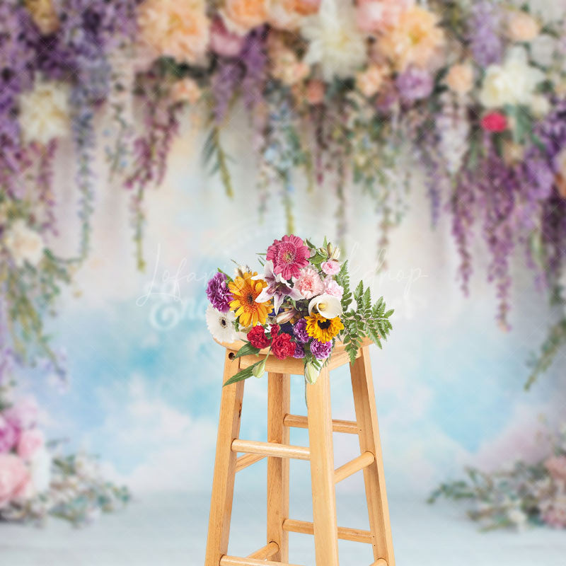 Lofaris Elegant Boho Spring Flower Backdrop For Photography