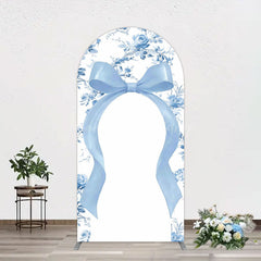 Lofaris Elegant Color Bows Floral Birthday Arch Backdrop