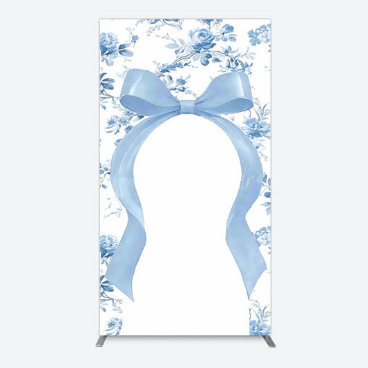 Lofaris Elegant Color Bows Floral Birthday Rectangle Backdrop