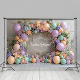 Lofaris Elegant Floral Balloon Arch Wedding Photo Backdrop